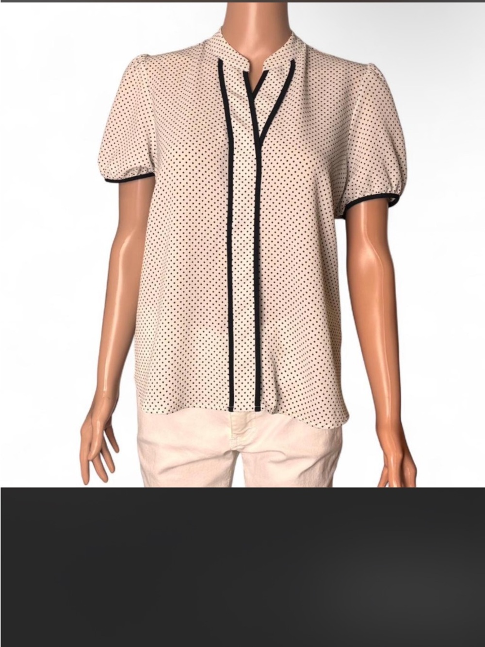 MONTEAU- Women's polka dot top- Size:M
